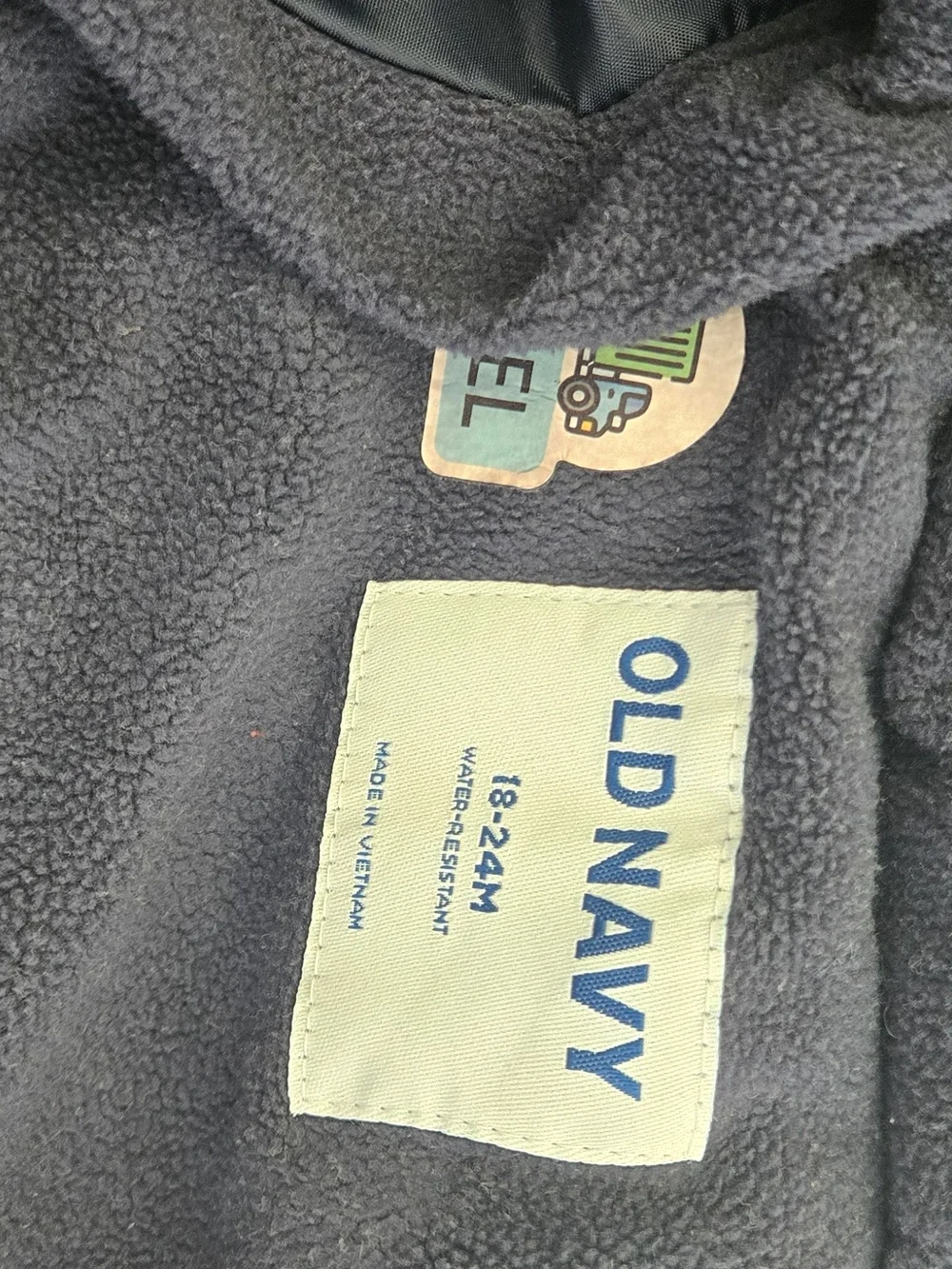 Navy Blue Toddler Puffer Jacket with Hood